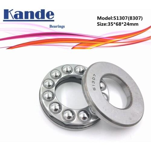 Kande 51307 8317 35x68x24 bearing 1pc Flat Thrust Ball Bearing Axial thrust bearing 51307