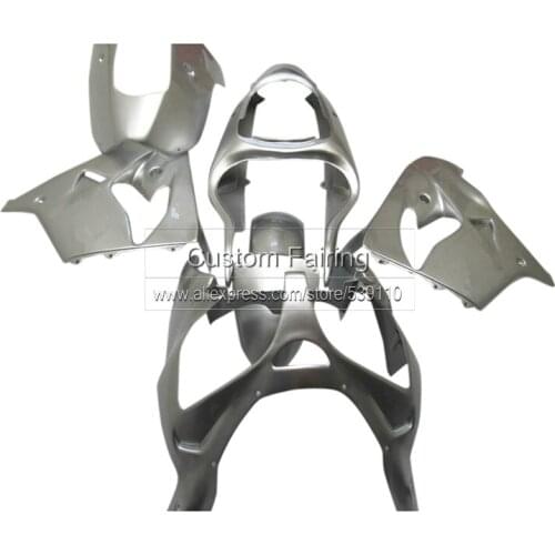 Silver ABS fairings for Kawasaki ZX9R zx 9r 2000 - 2001 Ninja 00 / 01 fairing kit 7gifts CG14