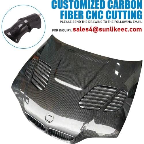 Merchant Customized Special-Shaped Irregular Model Accessories 3D Mold Molding 3K Carbon Fiber Parts