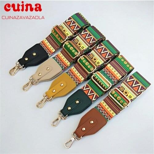 Fashion Bag Parts Accessories Strap Bags Fabric Chain Wide Backpack Black Handle Crossbody Canvas Replacement Shoulder Bag Strap