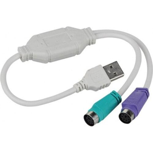 USB male to female USB to PS/2 keyboard and mouse adapter USB male to round keyboard and mouse cable