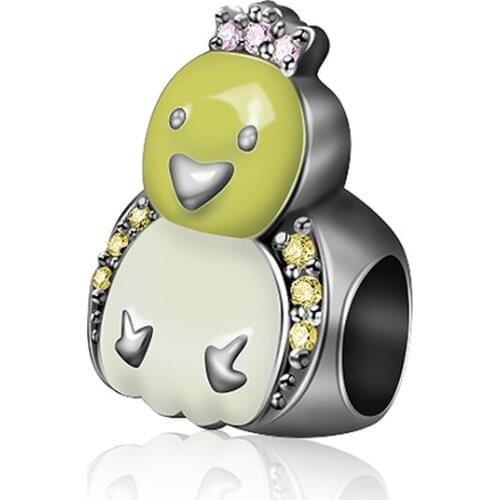 NEW 100% 925 Sterling Silver Charm 1:1 Original Authentic Classic Chicken Of The Zodiac Retro Elegant Women Bead 6001-6020