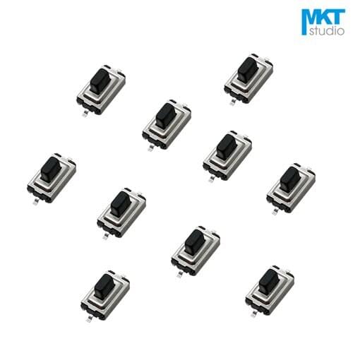 100Pcs Sample 3*6*3.8mm Black Button SMD Micro Push Button Tactile Tact Momentary Switch