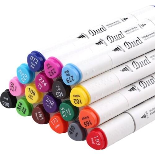 18 Pieces In A Box Baoke2924#18 Color Marker Oil Pastel Hand-painted Design Animation Full Set of 18 Color Oily Pop Pen Water