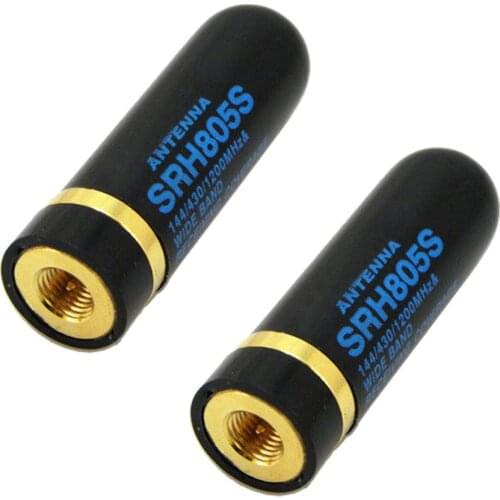 2X SRH805S SMA-J/Homme Dual Band UHV+VHF Antenne Pour BF-UV3R UV100 UV200 Yaesu