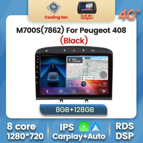 Android 10.0 6+128G Car Stereo For 2010-2015 2016 PEUGEOT 308 408 Car multimedia GPS Navigation player 2.5D IPS screen 4G LTE BT