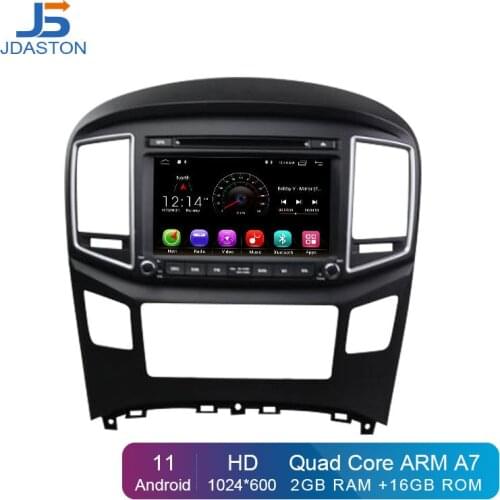 JDASTON Android 10.0 Car DVD Player For Hyundai H1 2016 WIFI GPS Navigation 2 Din Car Radio Stereo Multimedia RDS Map Bluetooth