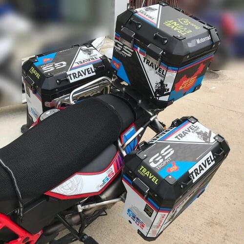 Motorcycle side case box stickers Decals Pannier Cover Set Pads For R1200GS/ADV R1250GS/ADV F850 F800GS/ADV F750 F700GS