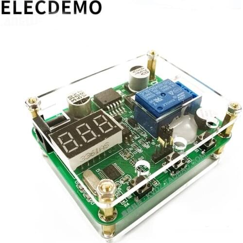 CNC timing relay module Sound and light alarm 0~999S timing Optocoupler isolation 6~36V power supply