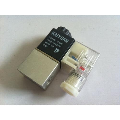 DC12V DC24V AC110V AC220V 2V025-06 BSPT 1/8" 2 Position 2 Way Solenoid Valve IP65 Normally Closed