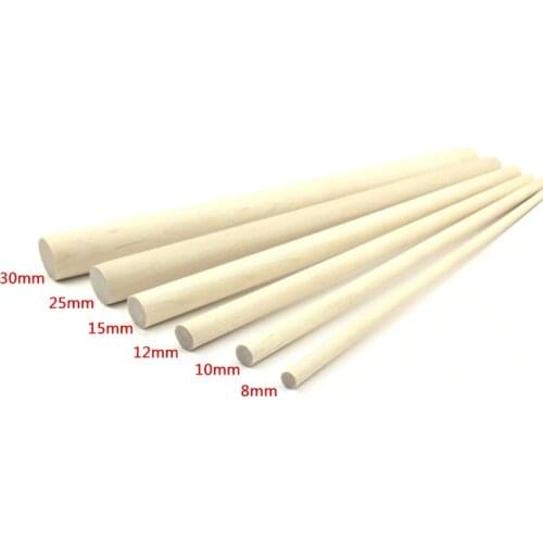 8mm 10mm 12mm 15mm 25mm 30mm Wooden Stick Strip Modeling For DIY Handmade Crafts Making Accessories
