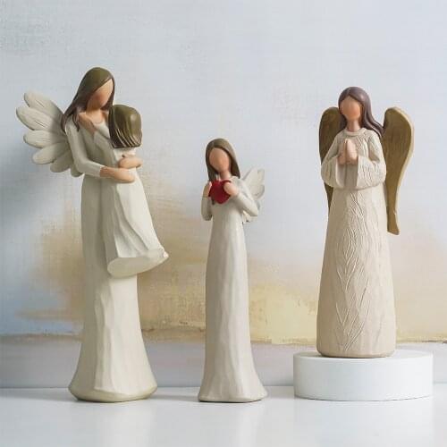 Love resin angel figure sculpture Ornaments home decoration living room bedroom office coffee shop creative artwork sculpture