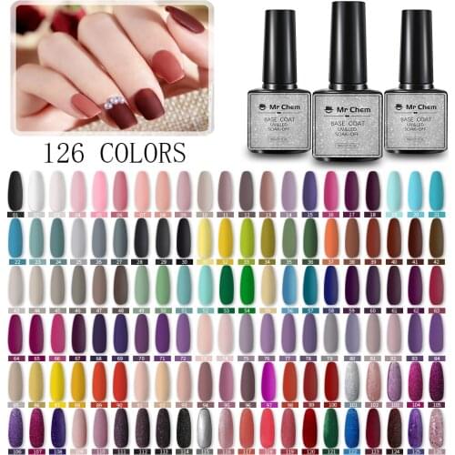 Mr Chem Gel Nail Polish Soak Off Manicure 8ML DIY Matte Top Coat LED UV Gel Varnish Base Top Lacquer Nails Art Semi Permanent