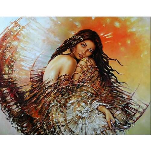 Golden beauty Custom photo Diamond Painting Cross Stitch Mosaic kit Full Square Rhinestones Embroidery diamond woman art