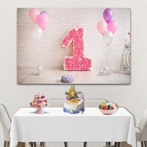 Colorful Balloon White Wall Series Background Childrens Birthday Party Scene Decoration Studio Photography Photo Cloth