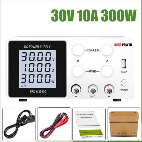 Black USB Laboratory Lab power supply 30v 10a 60V 5A 120V 3A adjustable switching dc power supply voltage regulator 220 v 110v