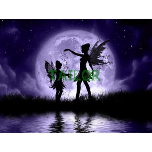 Full square wall stickers Cuadros haft diamentowy 5D diamond painting Cross stitch kit set tools fairy colour Mosaic art Fairy