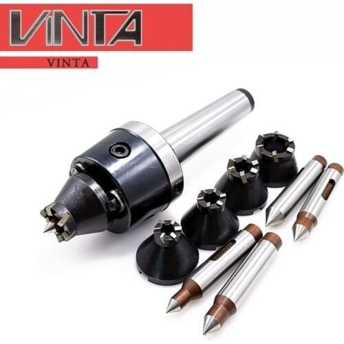 [SET] Hydraulic driven thimble set for CNC lathes end face oil-pressure combination top dial MT4/MT5/MT6 live centre