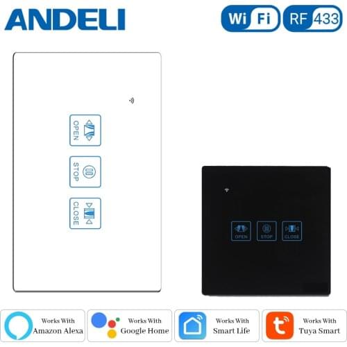 Wifi Curtain Switch Smart Home US Standard By App Control Tuya Smartlife Support Alexa Goolge Hoem Voice Bluetooth Speaker