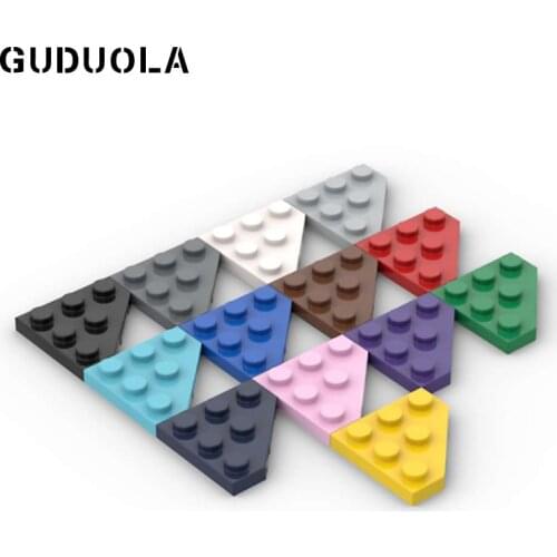 Guduola Special Plate 3 x 3 without Corner (2450) Technic Plate MOC Brick Small Building Blocks Toys for Children 40pcs/lot