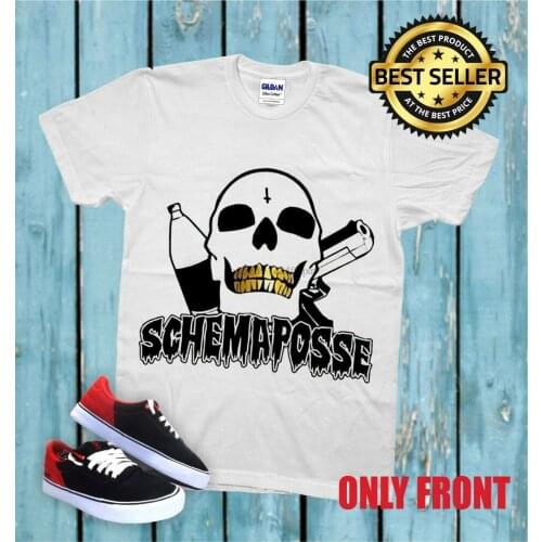 Rare Schemaposse Ghostemane T Shirt GBC Pump Pouya Xan Lil Ozy White T Shirt