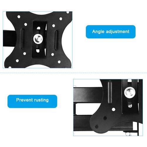 Adjustable Rotating Telescopic 14-26 Inch TV Wall Mount Bracket Computer Monitor Stand Holder for LCD Television GDeals
