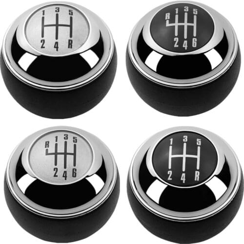 5/6 Speed Chrome Black Gear Shift Knob Shifter Lever Hand Ball For Mini R50 One D R52 R53 Cooper S 3 Doors 2001 2002 2003-2008