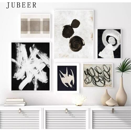 Nordic Abstract Canvas Painting Color Wall Art Picture Om The Wall Posters and Prints for Living Room Black and White Pictures