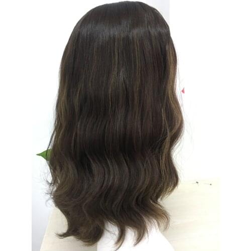 Tsingtaowigs Custom made European virgin hair unprocessed hair 16inch jewish wig Best Sheitels wigs free shipping