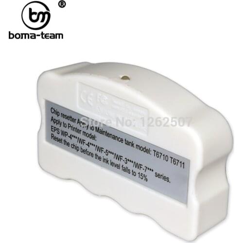 T6711 Maintenance Box Chip Resetter For Epson WF-3520 3530 3540 3620 3640 7710 7720 7510 WF-7520 WF-7610 WF-7620 WF-7110 L1455