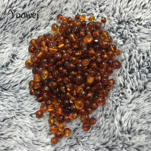 Yoowei Baltic Amber Loose Beads for Jewelry Making with Drilled Hole Certified Natural Amber Bead 10g 20g diy Gemstone Wholesale