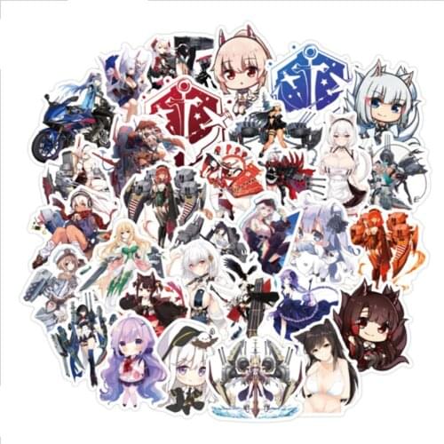 10/30/50 Pieces of Anime Mech Girl Sticker PVC Graffiti Sticker Water Cup Luggage Guitar Car Decoration Sticker Toy Wholesale