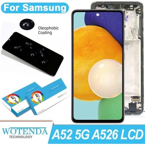 100% Original 6.5'' AMOLED Display for Samsung Galaxy A52 5G A526 A526F A526F/DS LCD Touch Screen Digitizer Repair Parts