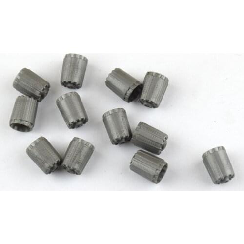 12pcs TPMS Wheel Tire Valve Stem Caps Dust Cover Inner O-Ring Durable Nylon for TPMS Standard Valve Grey