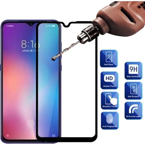 2pcs Protective Glass For Xiaomi Mi 9 Screen Protector Full Cover Safety Film Tempered Glass For Xiaomi9 Mi9 Mi 9 Glass