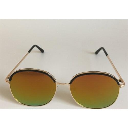 Brand Designer Sunglasses Alloy Oversize Frame Sun Glasses Anti-UV Spectacles Color Film Eyeglasses Goggle Adumbral A