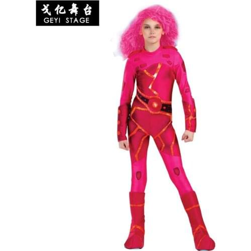 Halloween stage performance childrens costumes lava girl hell angel angel demon costume