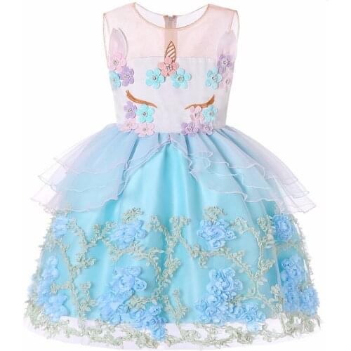 Summer Children Girls Christmas Dress Sleeveless Girls Princess Dress Children Wedding Party Dress Ball Gown Fancy Pretty Cute