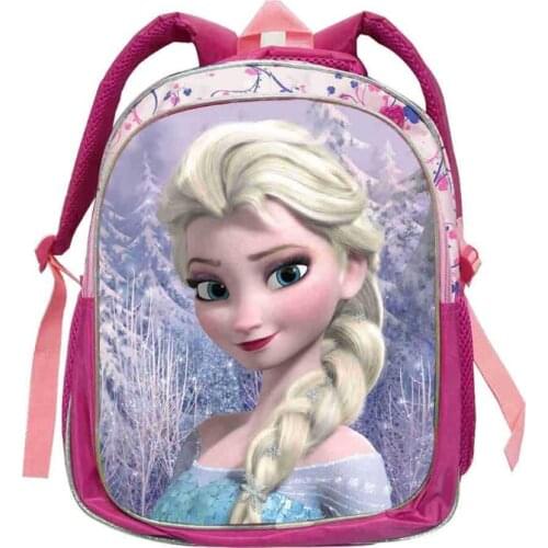 Disney New Large Capacity Kids Cartoon Character backpack Childrens school Bagpack Elsa Anna Princess Schoolbag for teen girls