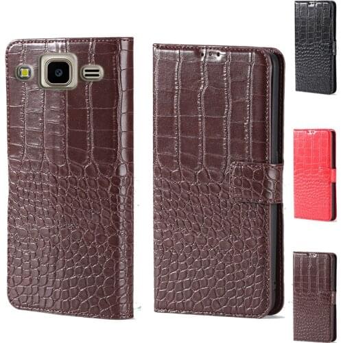 For Samsung J2 Prime Crocodile design Flip Leather Wallet Phone Case For Samsung Galaxy J1 Mini Prime Phone cover card slot