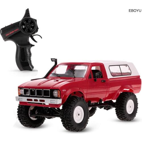 EBOYU WPL C24 1:16 2.4GHz 4WD RC Car with Headlight Remote Control Crawler Off-road Pick-up Truck RTR Toy