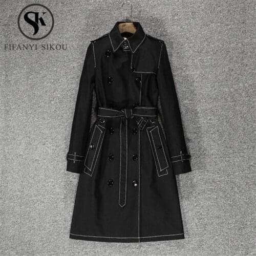 Женские черные плащи FIFANYI SIKOU China At AliExpress