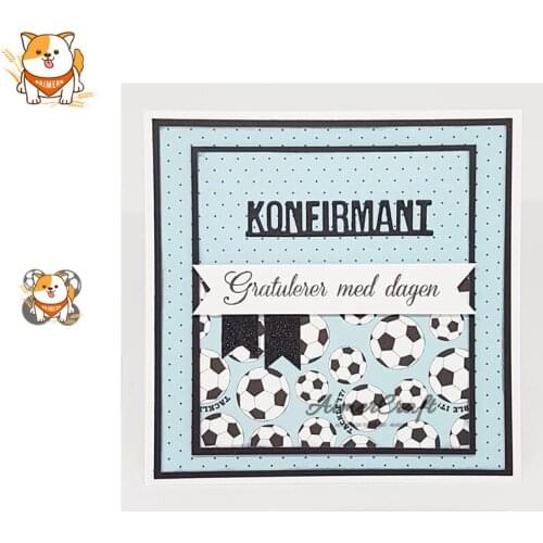 Football Soccer Metal Cutting Dies Scrapbooking Stencil DIY Decorative Embossing Craft Die Cuts Card Making New Dies For 2019