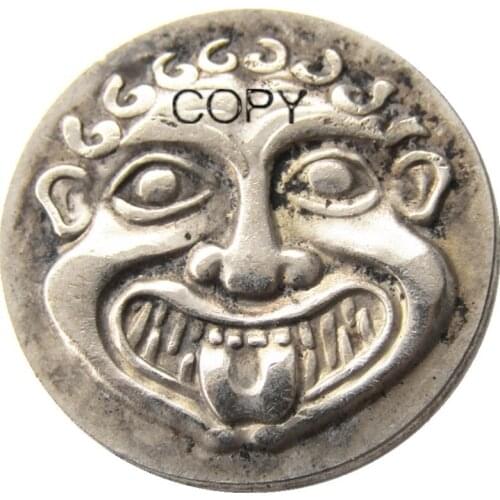 G(21)Greek Silver Coin, THRACE AR Tetradrachm gorgona Silver Plated Copy Coin