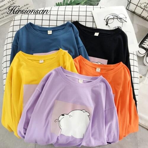 Женские длинные футболки Hirsionsan China At AliExpress