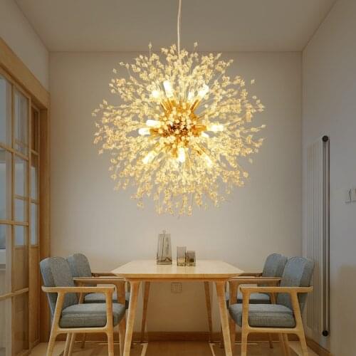 G9 Crystal Luxury Postmodern Chandelier Lighting Multi-head Round LED Hanging Lamp For Dining Living Room Bar Restaurant Cafe