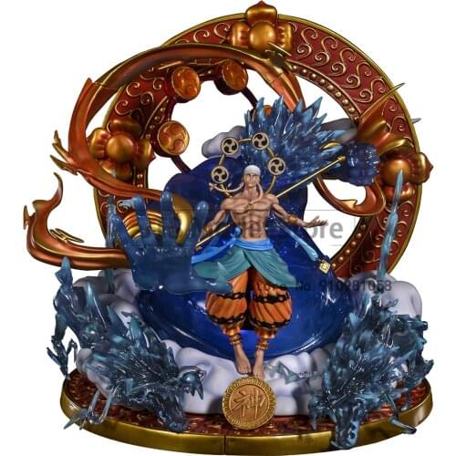 One Pieces GK Enel Anime Action Figure Model Luffy Figma PVC 48cm Oversize Statue Collection Toy Desktop Decoration Kids Gift