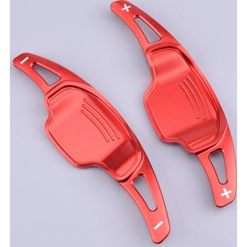 Aluminum Alloy Steering Wheel Shifters Shift Paddle Extension Car Red Fit for Chevrolet Camaro 2012 2013 2014 2015