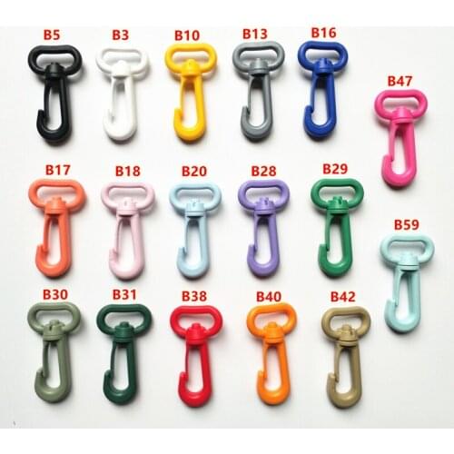 Free DHL 4000pcs Plastic Swivel Snap Hooks For Bag Belts Straps Keychain Clasp Backpack Accessories Webbing 20mm