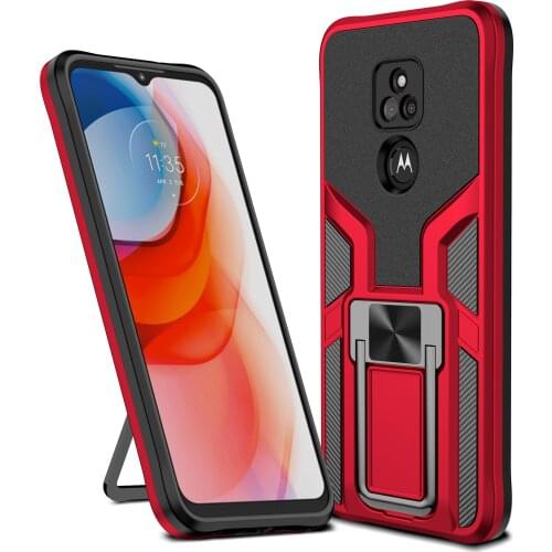 Military Grade Anti Fall Kickstand Case For Motorola Moto G Play G Power G Stylus 2021 Armor Magnetic Metal Ring TPU Phone Cover